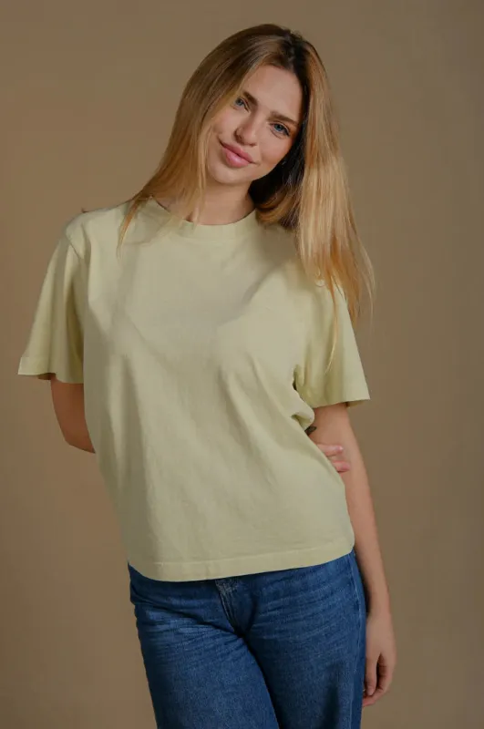 Women’s Essential Pigment T-Shirt White Jade sold by Ivalo.com