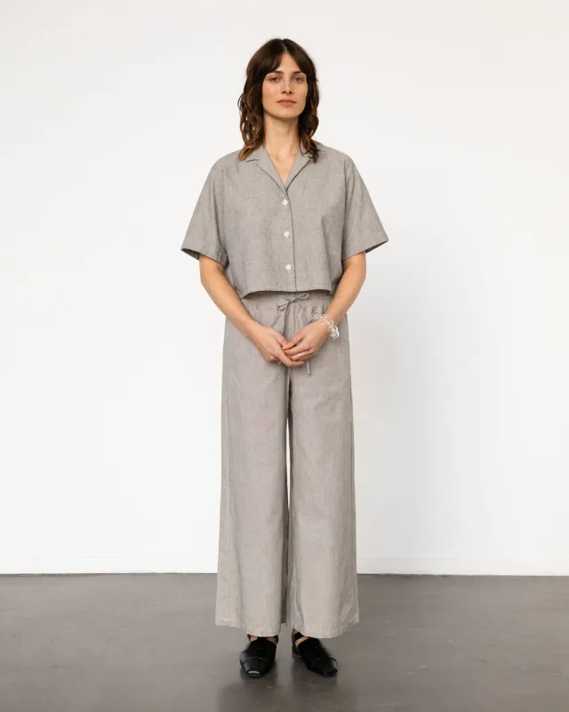 Cropped Bowling Shirt Micro Check sold by Ivalo.com