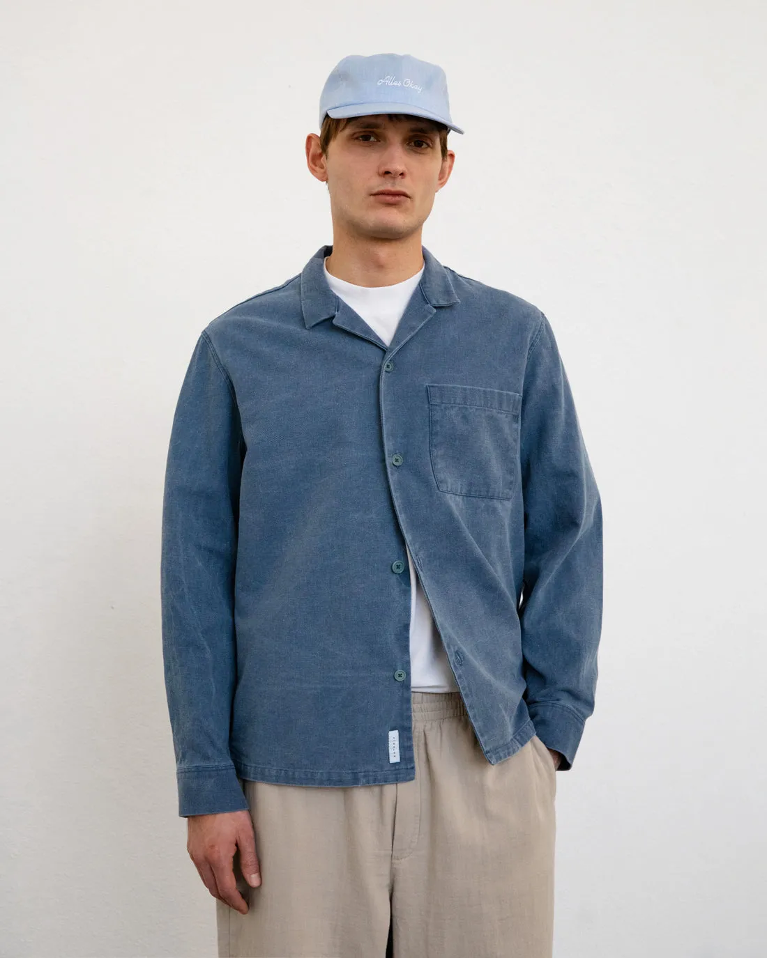 Leisure Shirt Washed Denim sold by Ivalo.com