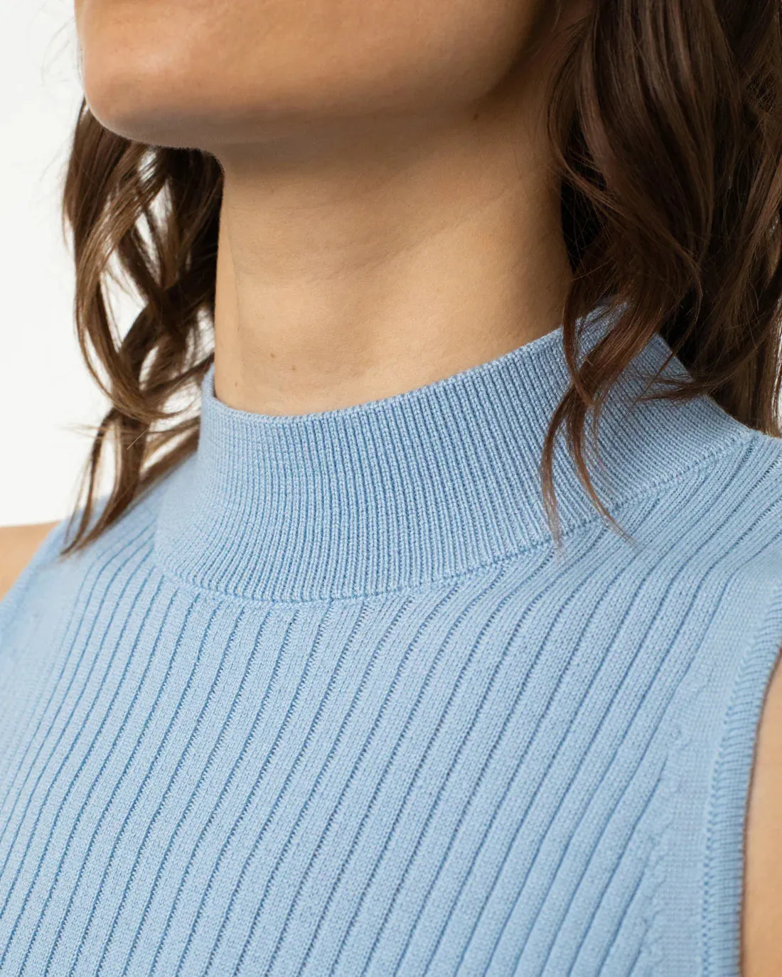 Merino Knit Singlet Dusty Blue sold by Ivalo.com product image thumbnail 3