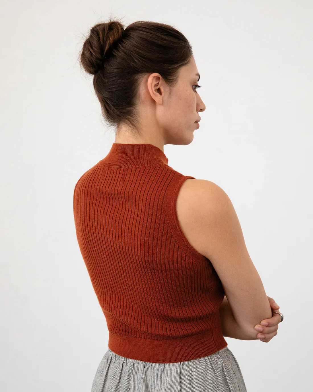 Merino Knit Singlet Dusty Red sold by Ivalo.com product image thumbnail 2