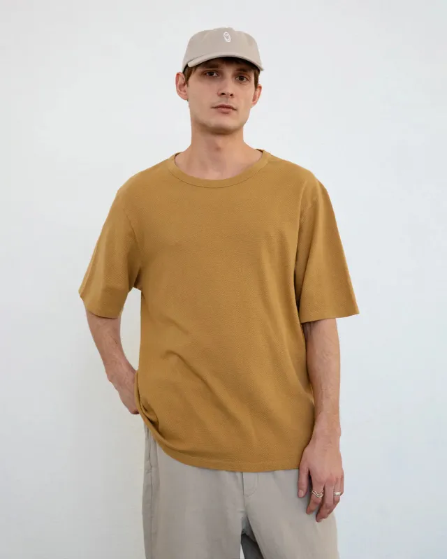 Waffle T-Shirt Mustard Yellow sold by Ivalo.com