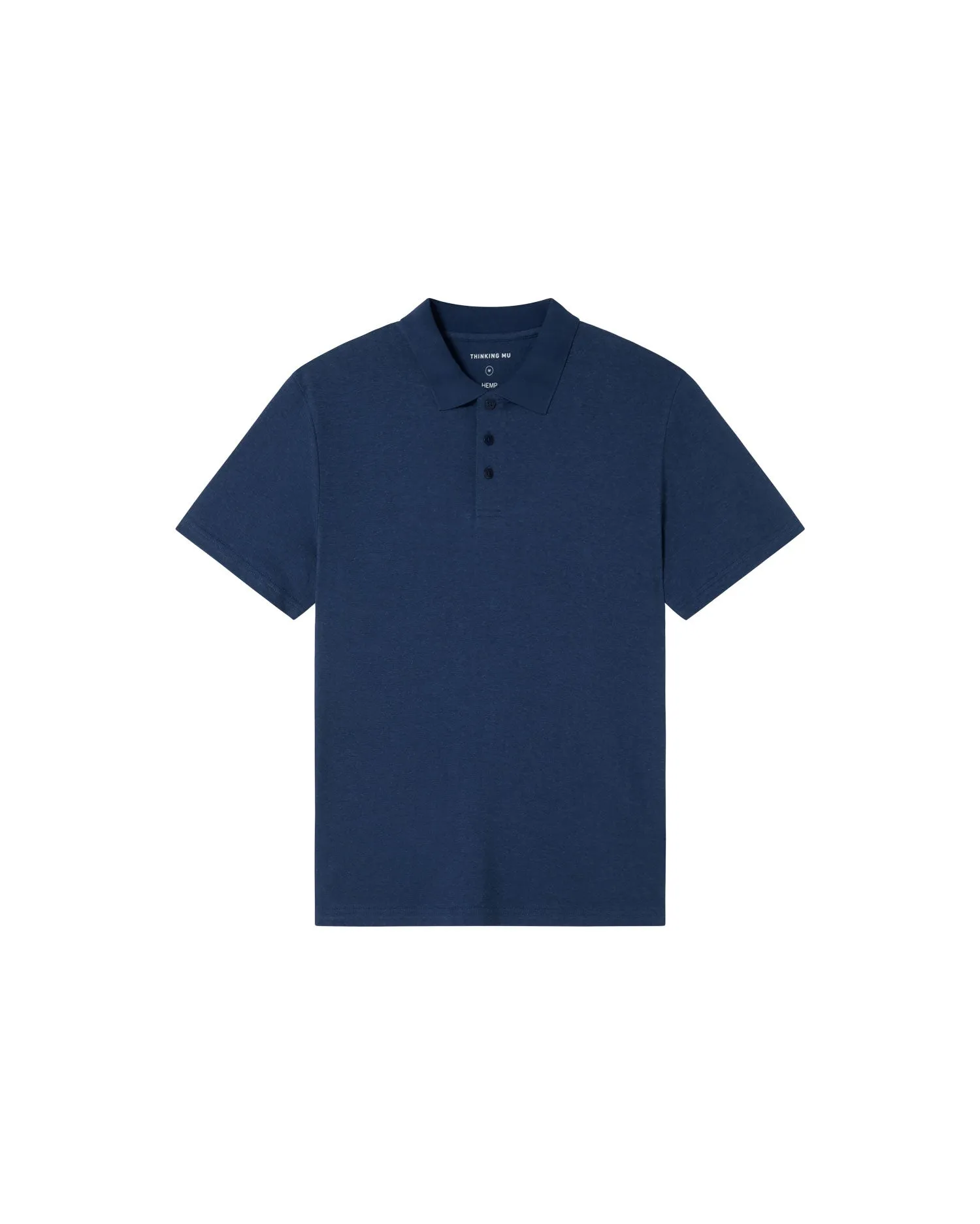 Hemp Polo Shirt Blue sold by Ivalo.com product image thumbnail 2