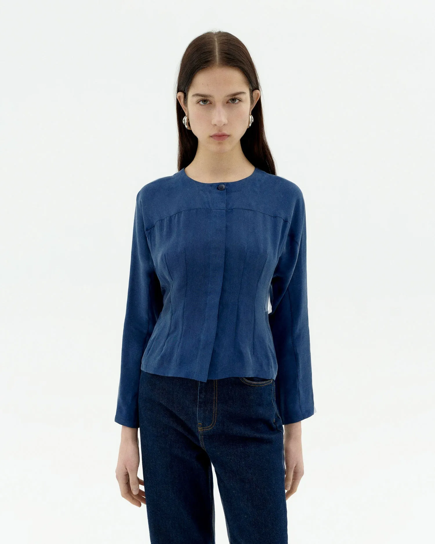 Briana Cupro Blouse Cobalt Blue sold by Ivalo.com