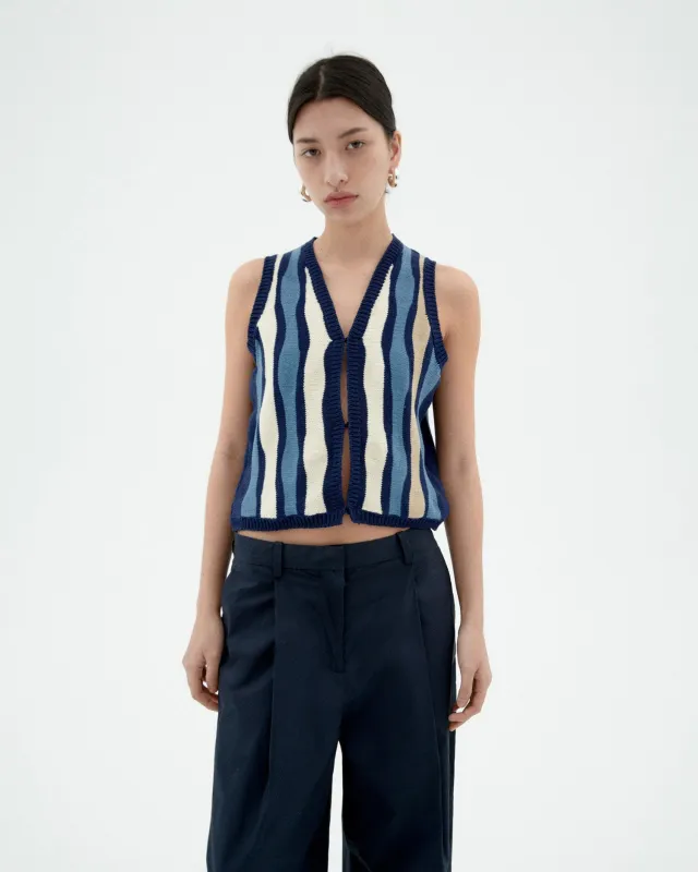 Robbie Knitted Vest Multicolor sold by Ivalo.com