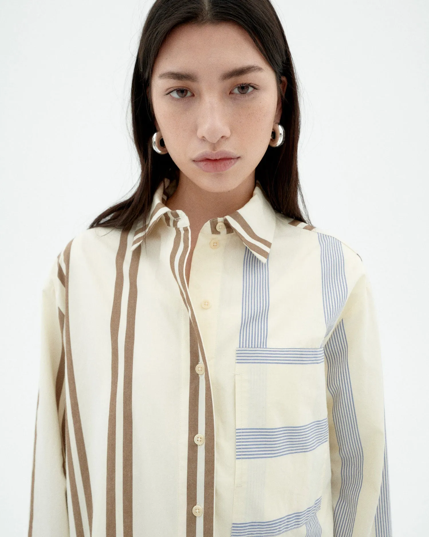 Marcelle Blouse Striped Brown/Blue sold by Ivalo.com product image thumbnail 3