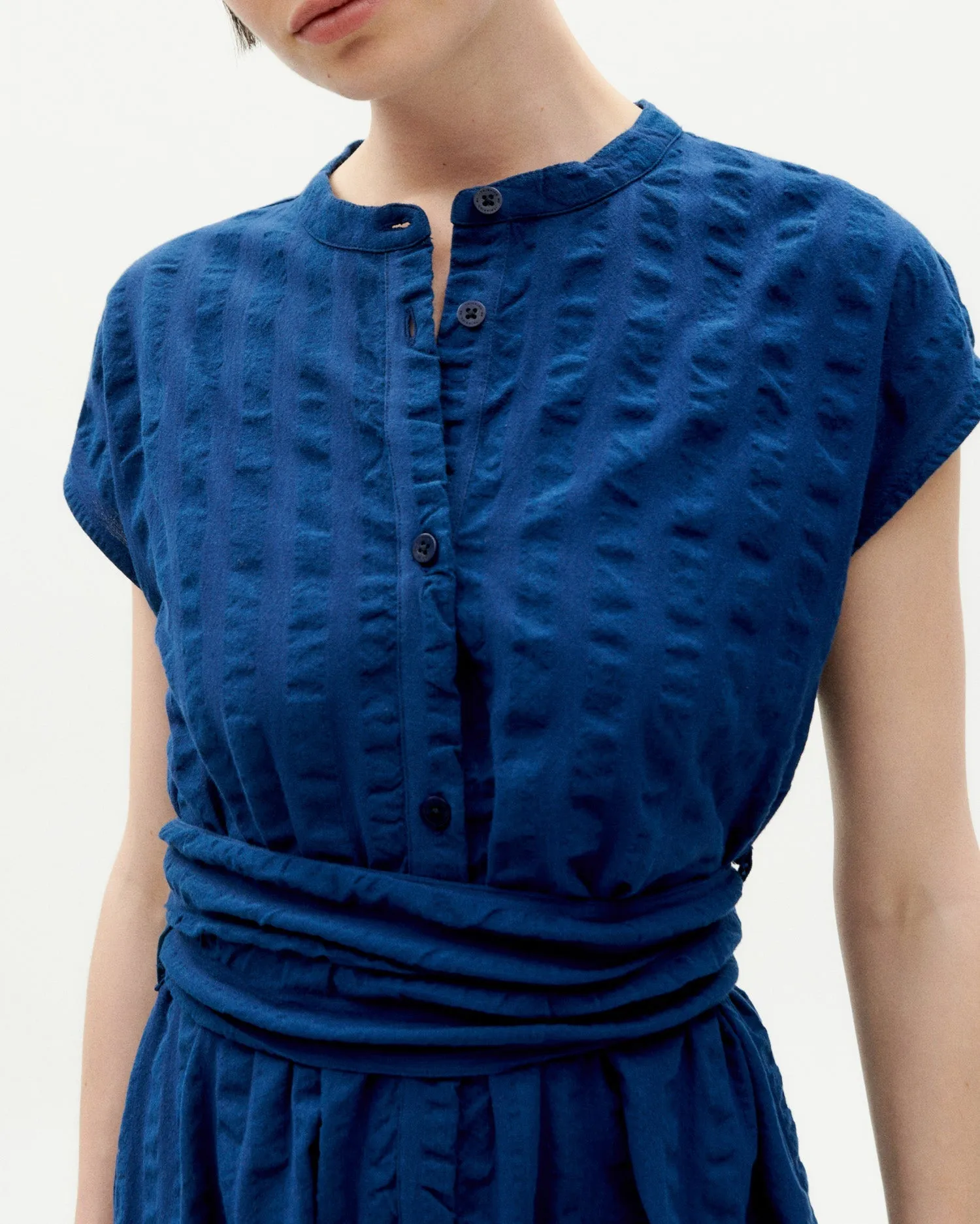 Gretel Seersucker Dress Blue sold by Ivalo.com product image thumbnail 4