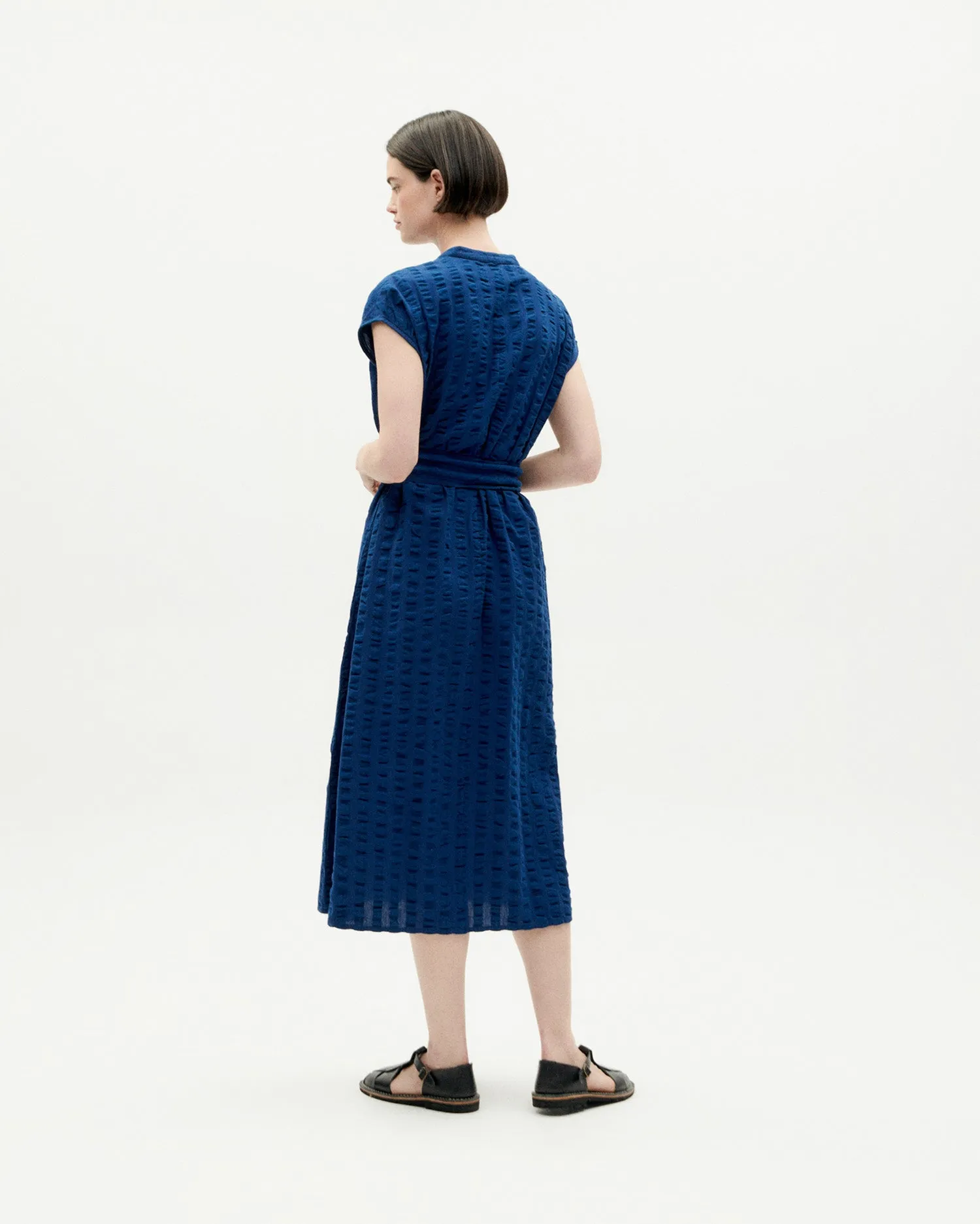 Gretel Seersucker Dress Blue sold by Ivalo.com product image thumbnail 2
