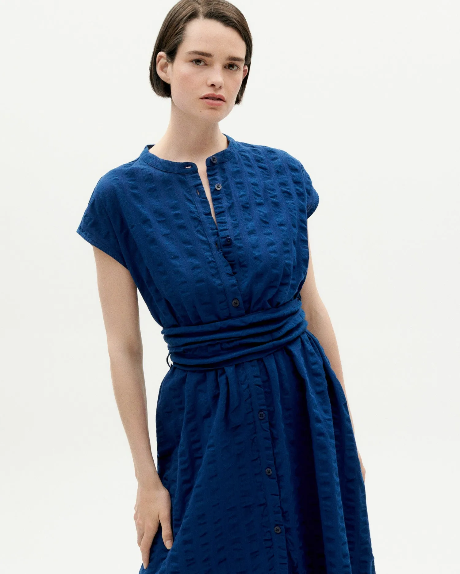 Gretel Seersucker Dress Blue sold by Ivalo.com product image thumbnail 3