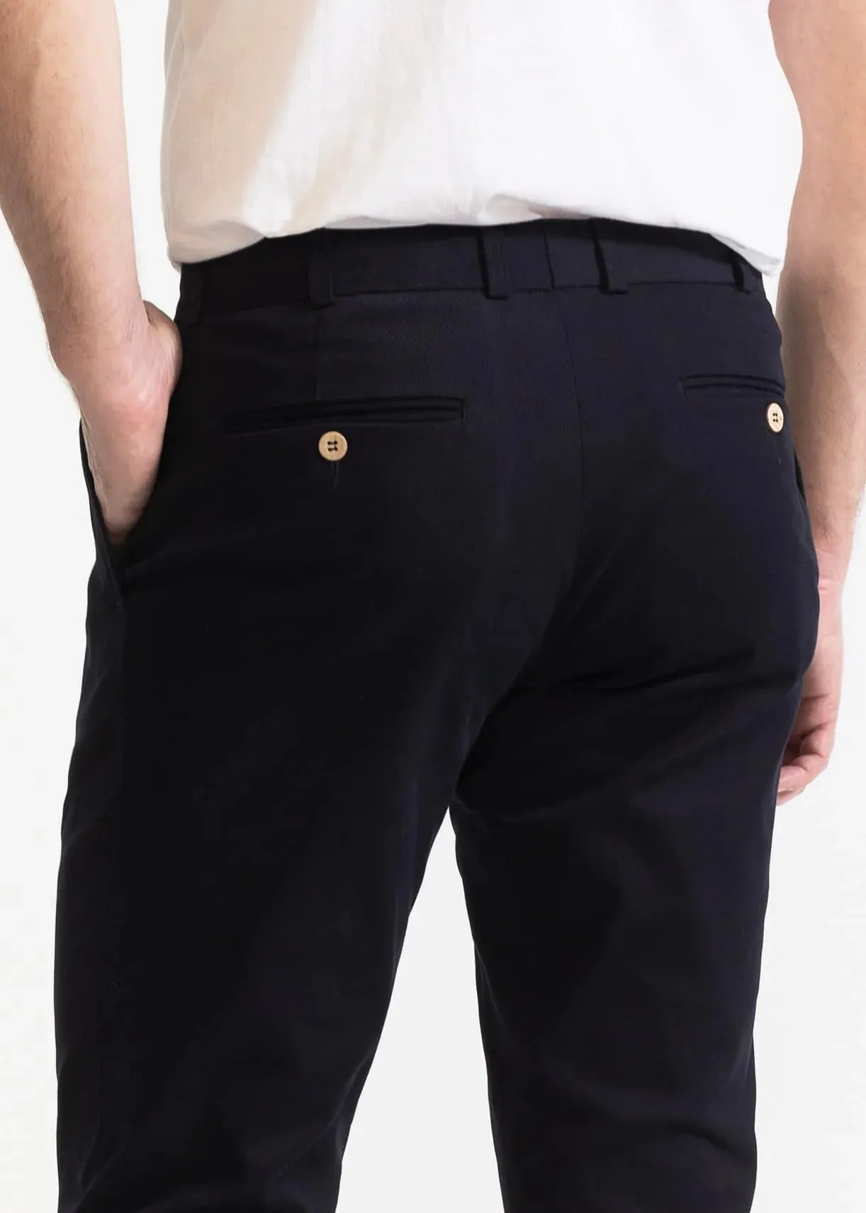 The Chesler Cotton Trousers Dark Blue sold by Ivalo.com product image thumbnail 5