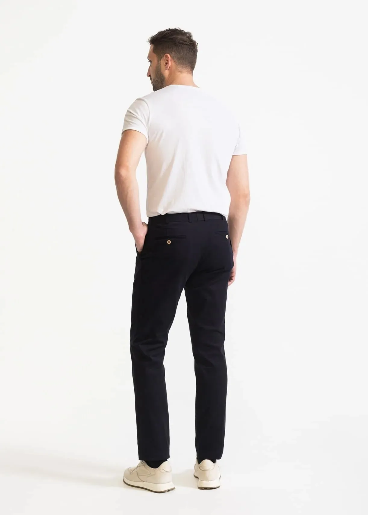 The Chesler Cotton Trousers Dark Blue sold by Ivalo.com product image thumbnail 2