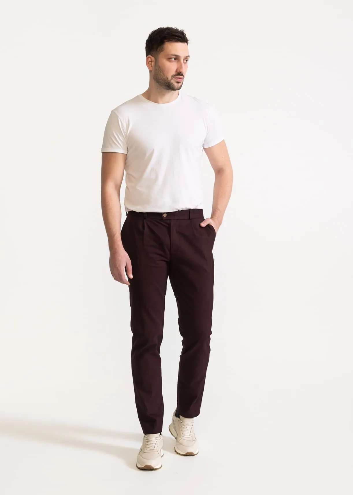 The Chesler Cotton Trousers Whiskey Brown sold by Ivalo.com product image thumbnail 3