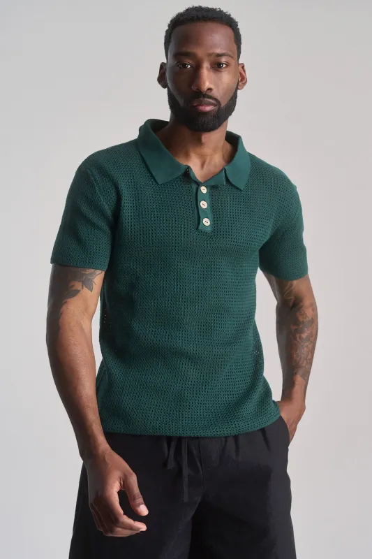Oliver Organic Cotton Polo Top Dark Green sold by Ivalo.com