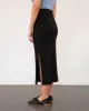 Ribbed Tube Skirt True Black sold by Ivalo.com