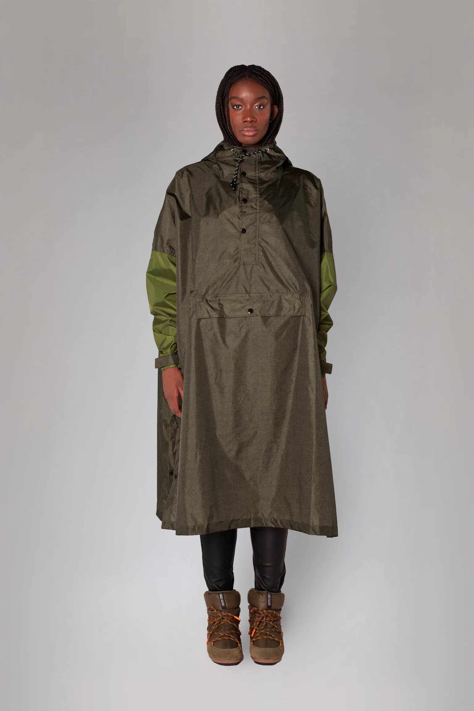 Herringbone Rain Poncho sold by Ivalo.com product image thumbnail 3