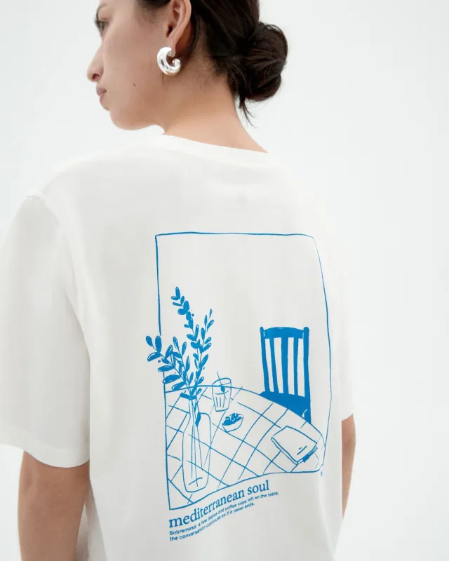 Lucia T-Shirt Tablecloth White sold by Ivalo.com