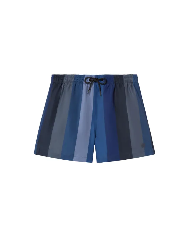 Men's Limpopo Swim Shorts Blue Striped sold by Ivalo.com