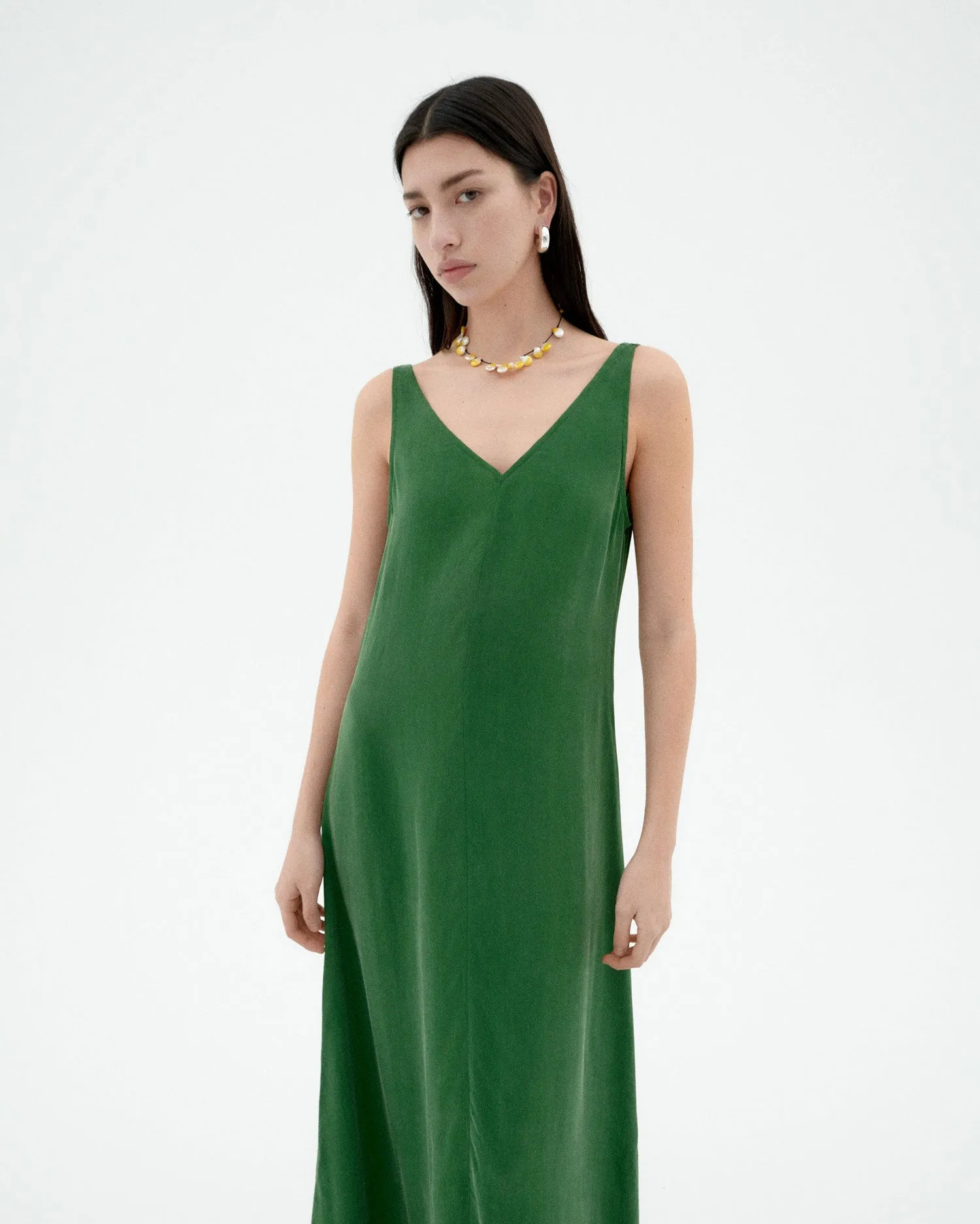 Sade Cupro Maxi Dress Dill Green sold by Ivalo.com product image thumbnail 5