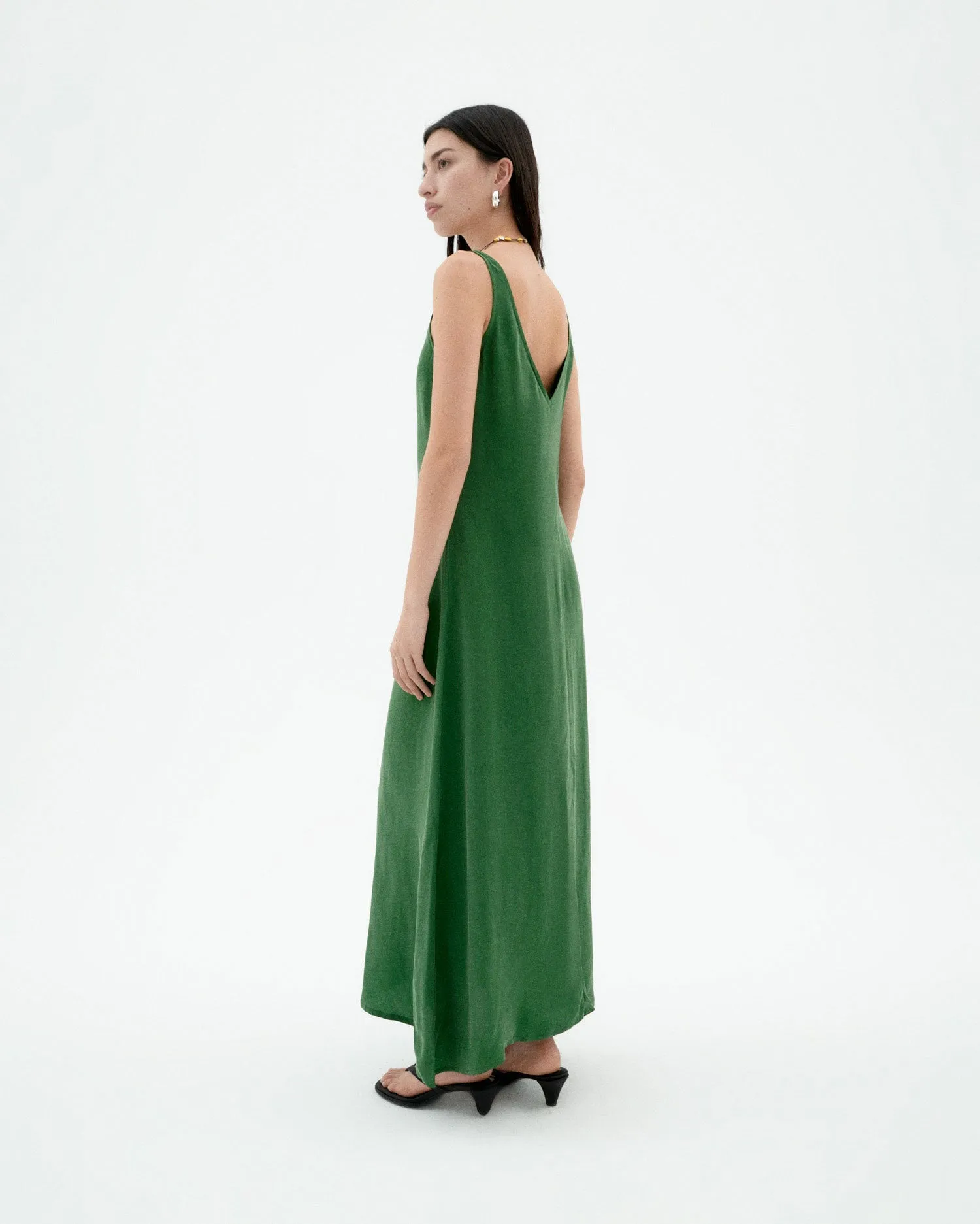 Sade Cupro Maxi Dress Dill Green sold by Ivalo.com product image thumbnail 2