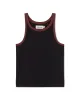 Harriet Contrast Top Black sold by Ivalo.com
