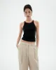Harriet Contrast Top Black sold by Ivalo.com