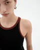 Harriet Contrast Top Black sold by Ivalo.com