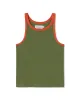 Harriet Contrast Top Garden Green sold by Ivalo.com