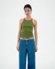 Harriet Contrast Top Garden Green sold by Ivalo.com