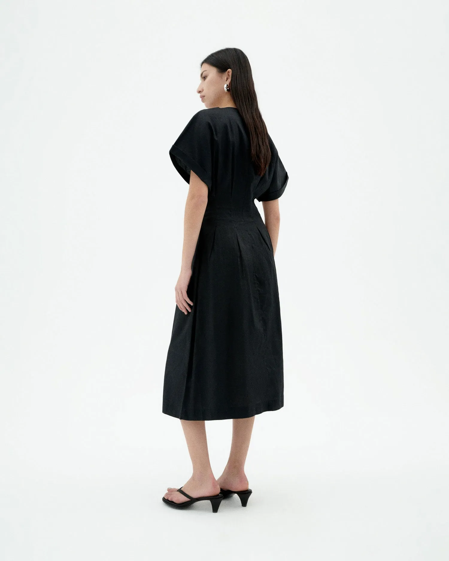 Laura Button Dress Black sold by Ivalo.com product image thumbnail 2