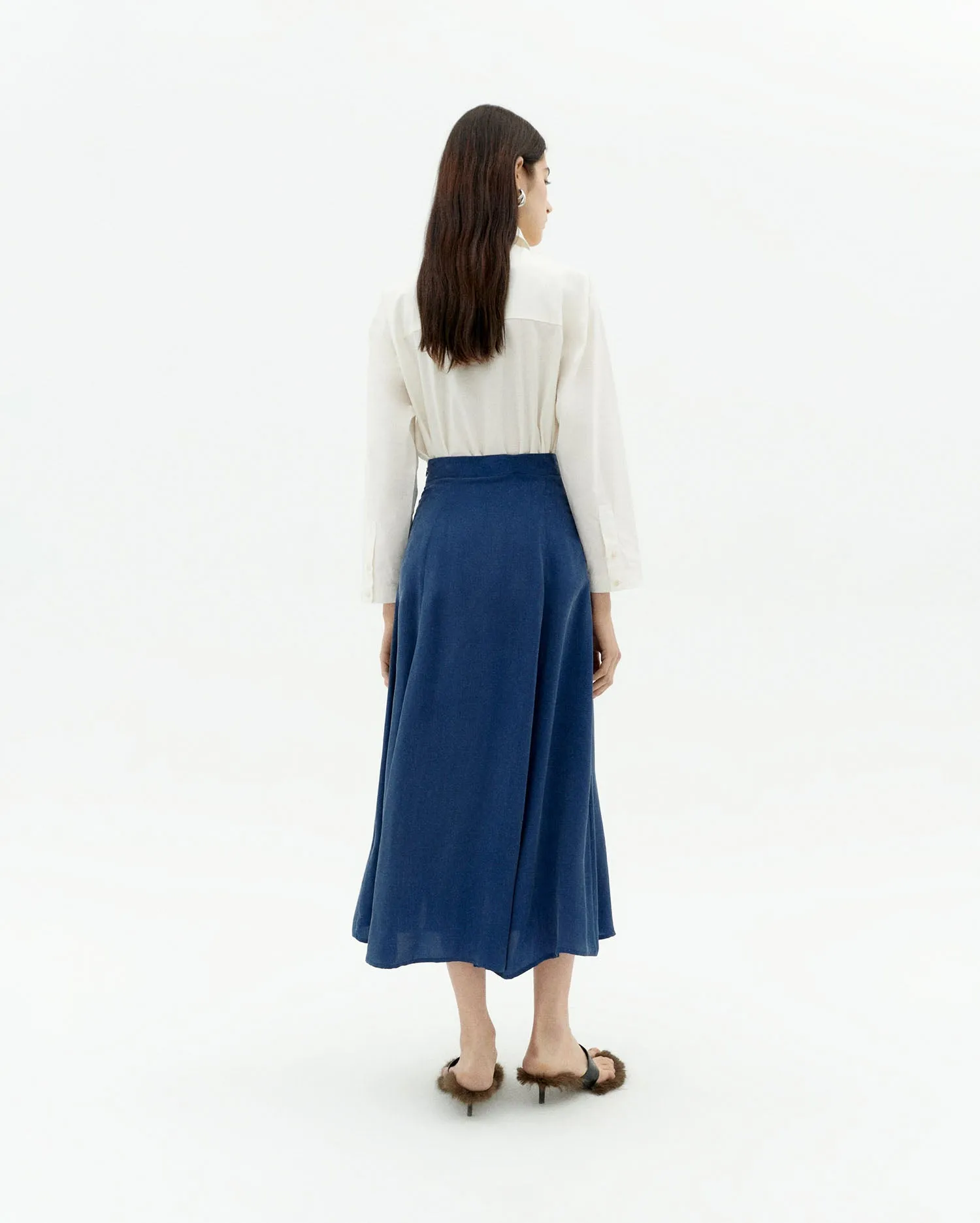 Tora Cupro Midi Skirt Cobalt Blue sold by Ivalo.com product image thumbnail 2