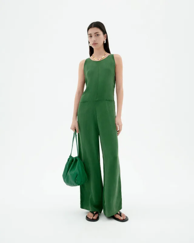 Adriana Cupro Jumpsuit Dill Green sold by Ivalo.com