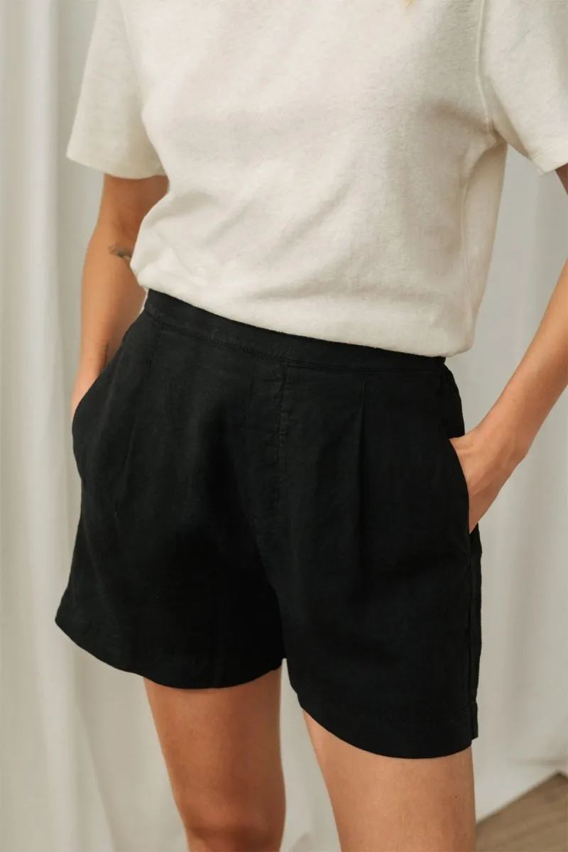 Harakka Linen Shorts Black sold by Ivalo.com product image thumbnail 3