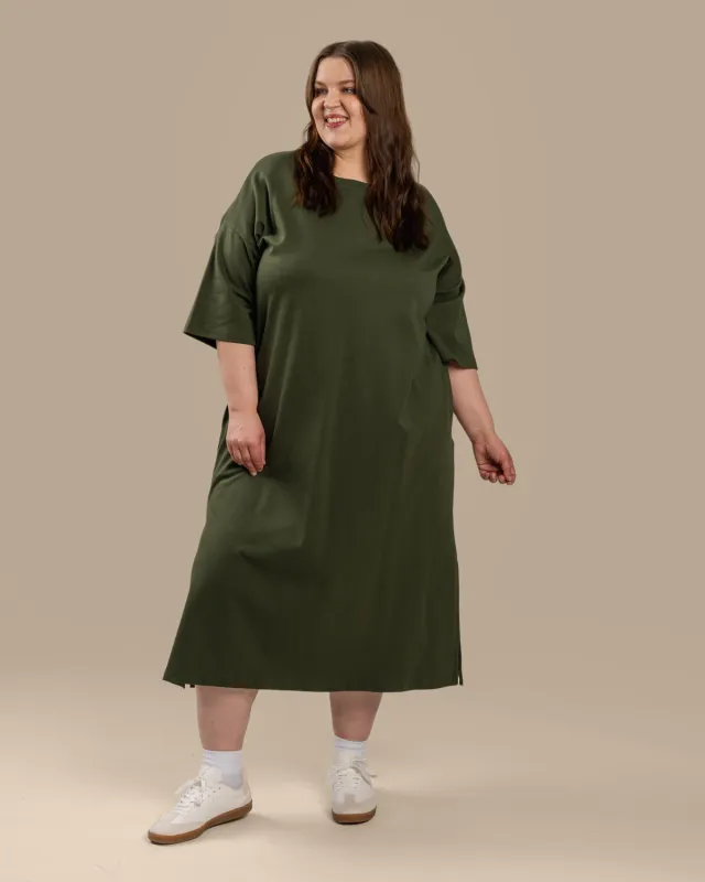 Boxy Dress Khaki sold by Ivalo.com