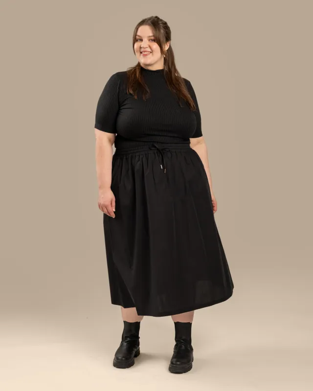 Poplin Skirt Black sold by Ivalo.com