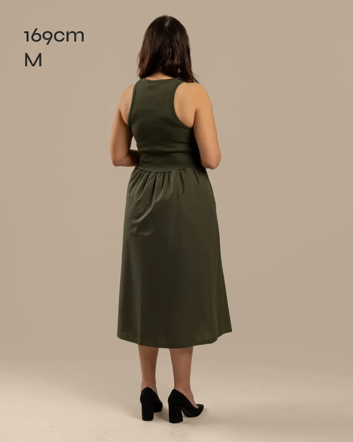 Poplin Top Dress Khaki sold by Ivalo.com product image thumbnail 3