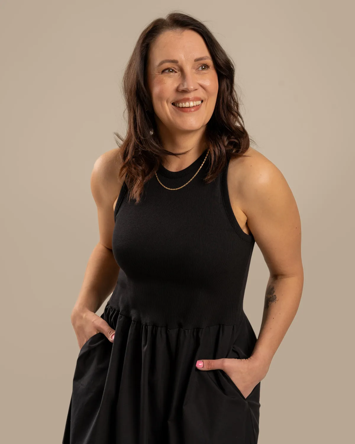 Poplin Top Dress Black sold by Ivalo.com product image thumbnail 4