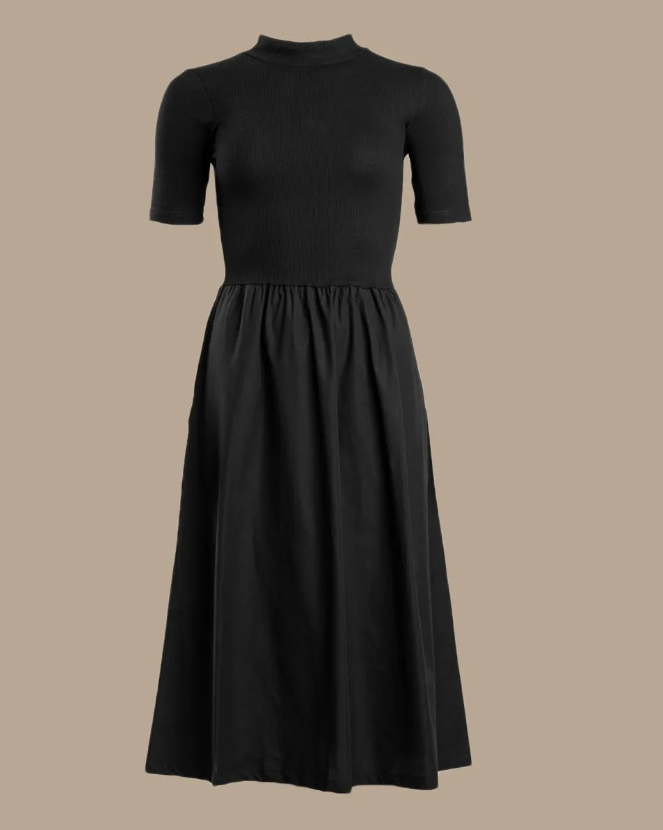 Poplin T-Shirt Dress Black sold by Ivalo.com product image thumbnail 3