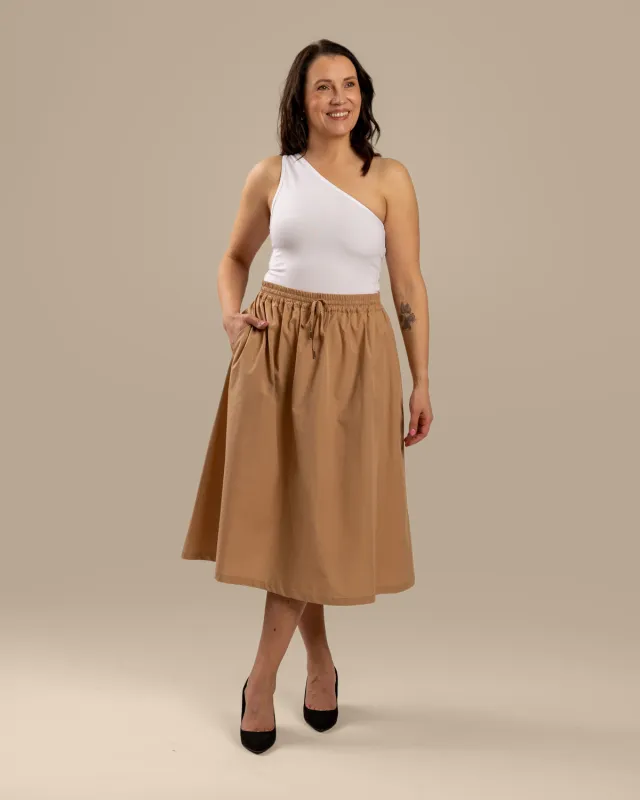 Poplin Skirt Beige sold by Ivalo.com