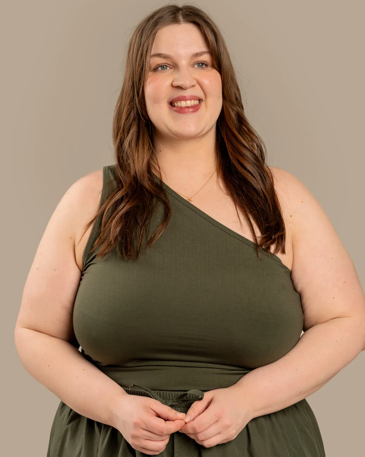 One-Shoulder Top Khaki sold by Ivalo.com product image thumbnail 4