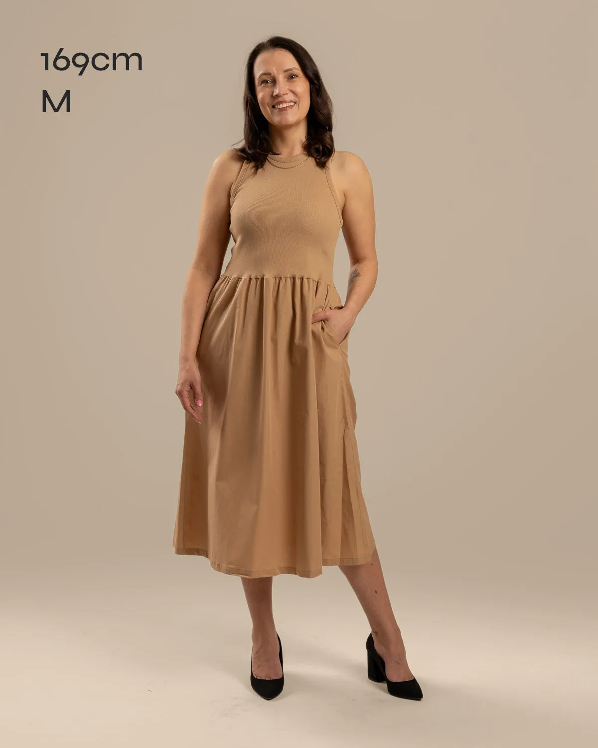 Poplin Top Dress Beige sold by Ivalo.com product image thumbnail 4