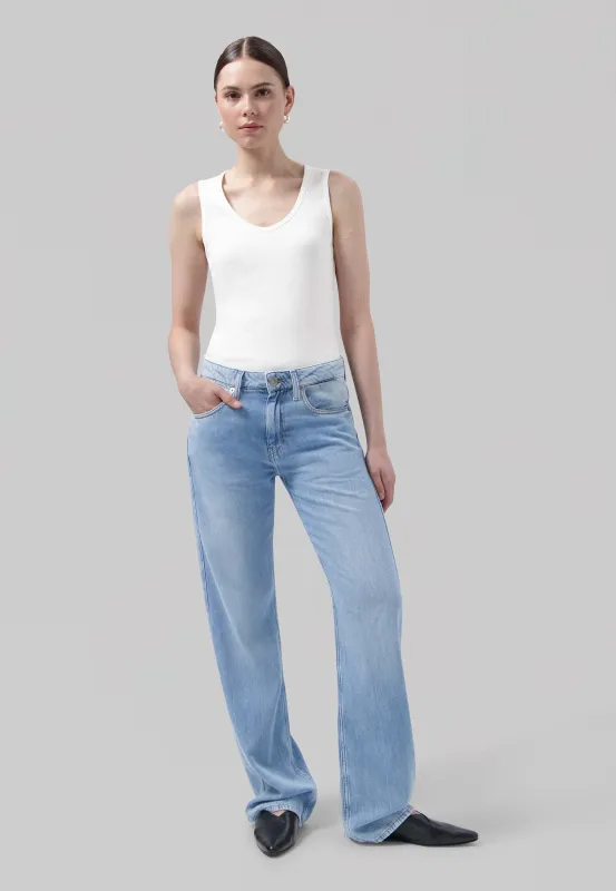 Jamie Mid Loose Flow Jeans Stone Vintage sold by Ivalo.com