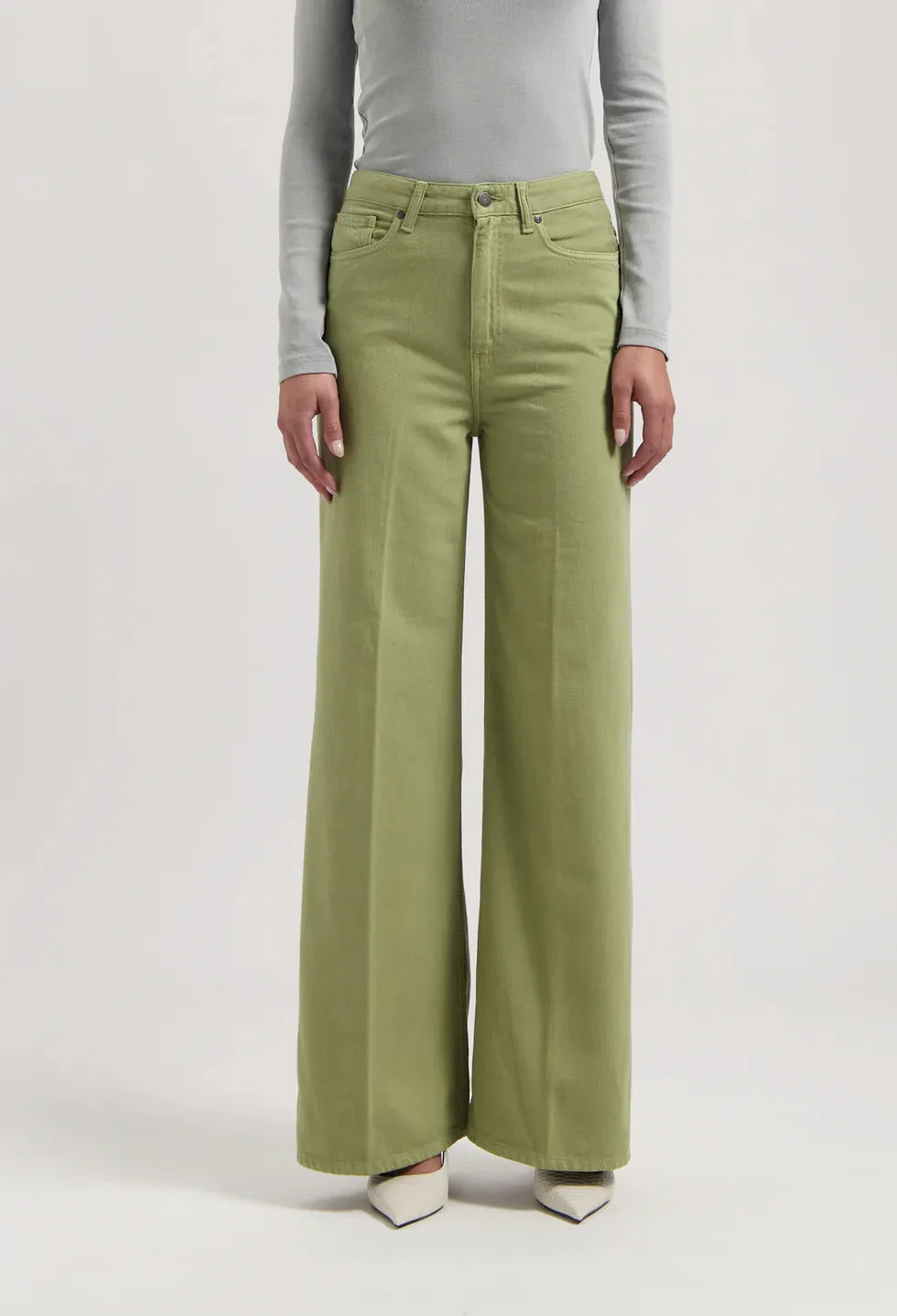 Sara High Loose Flow Jeans Olive sold by Ivalo.com product image thumbnail 4