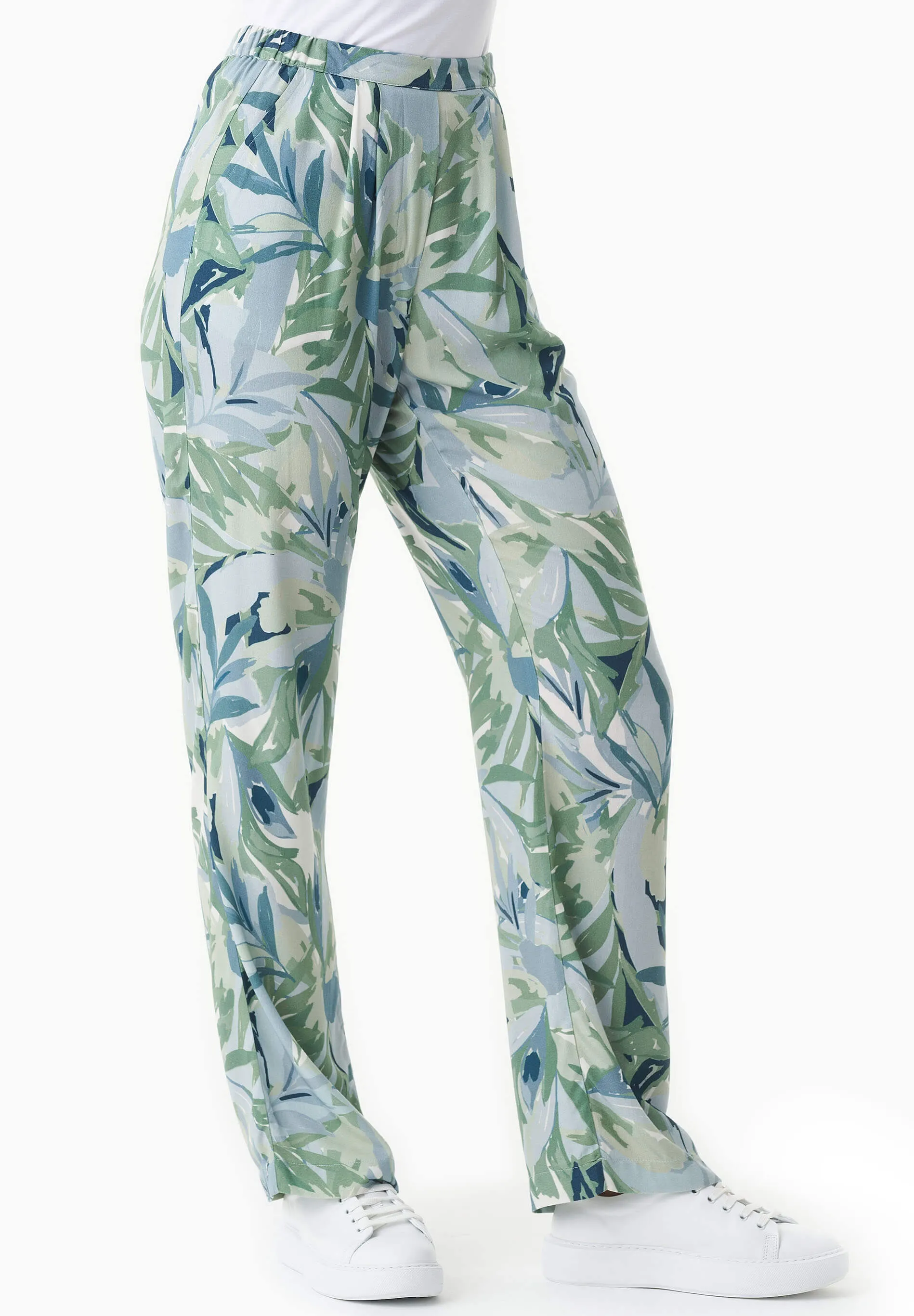 Patterned Viscose Pants Abstract Leaf sold by Ivalo.com product image thumbnail 5