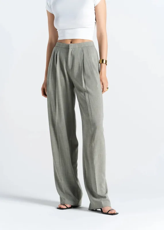 Moss Relaxed Wide-Leg Trousers Green sold by Ivalo.com