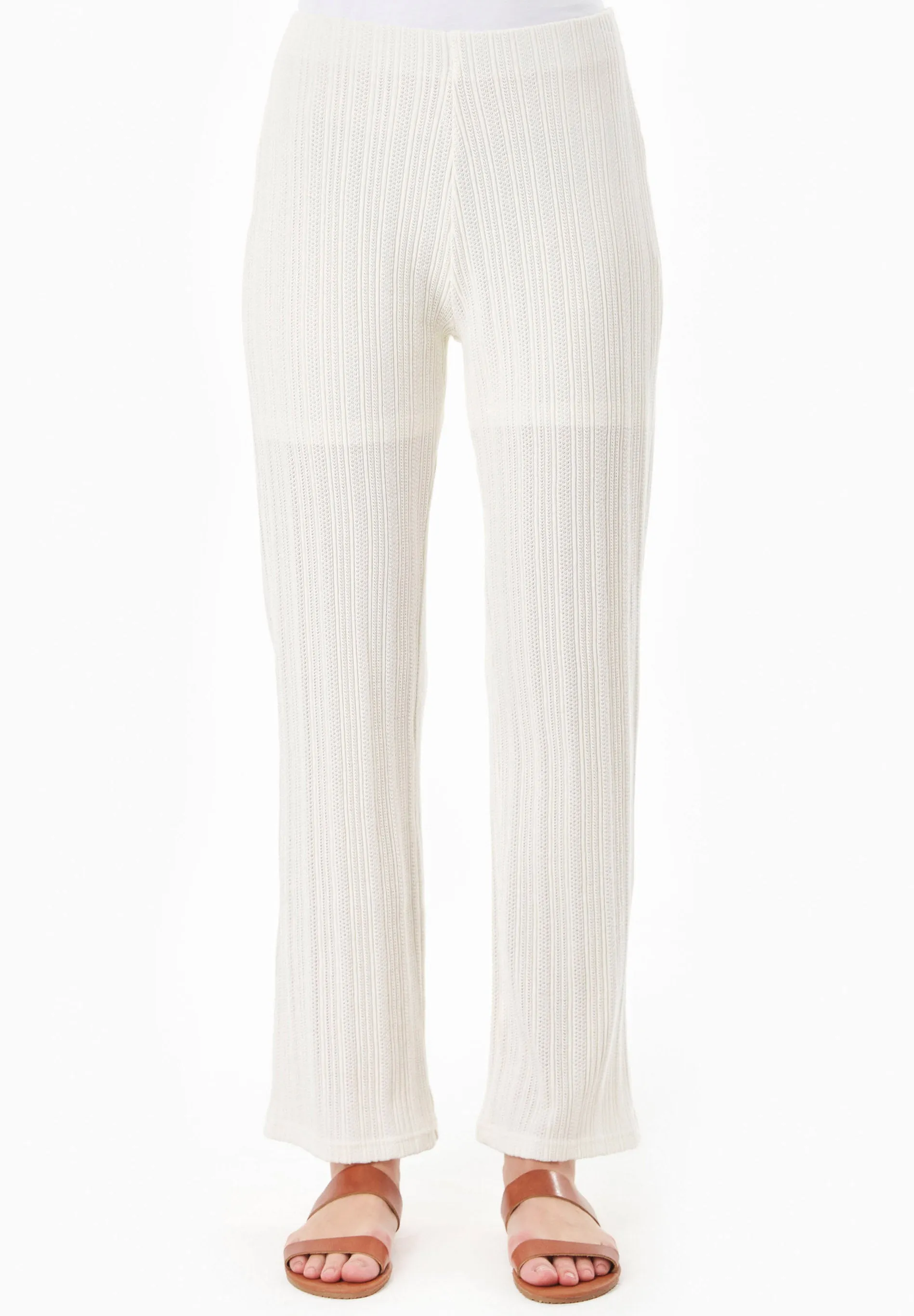 Jacquard Rib Pants Off White sold by Ivalo.com product image thumbnail 3