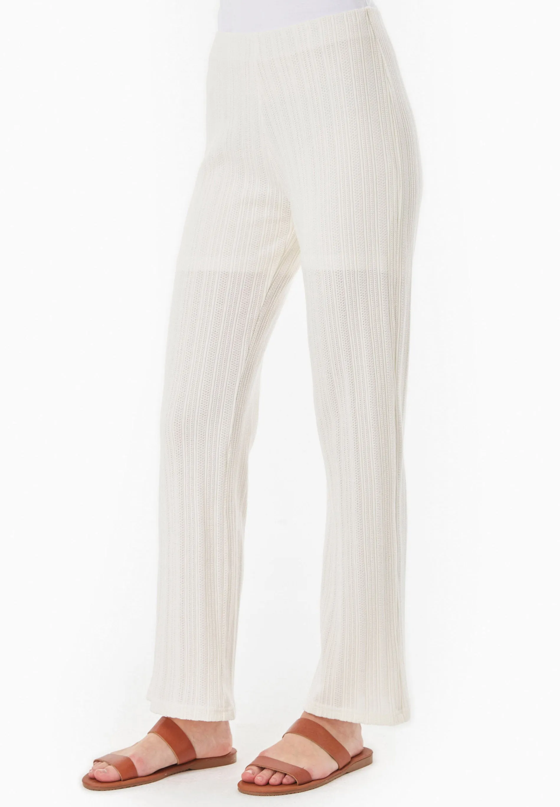 Jacquard Rib Pants Off White sold by Ivalo.com product image thumbnail 4