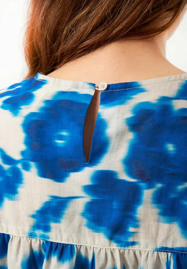 Organic Cotton Voile Blouse Blurry Flowers sold by Ivalo.com product image thumbnail 5