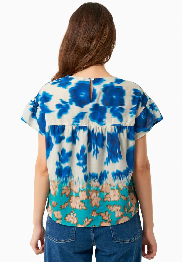 Organic Cotton Voile Blouse Blurry Flowers sold by Ivalo.com product image thumbnail 2