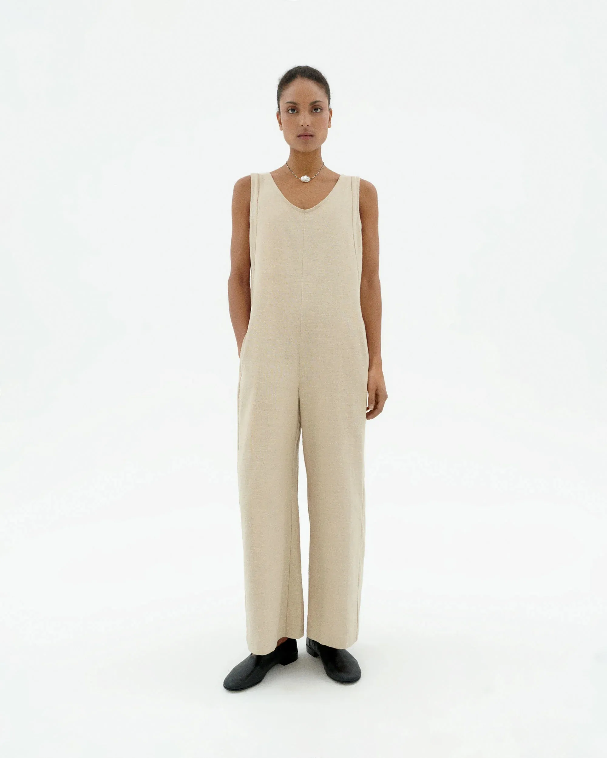 Janis Baggy Jumpsuit Oatmeal sold by Ivalo.com