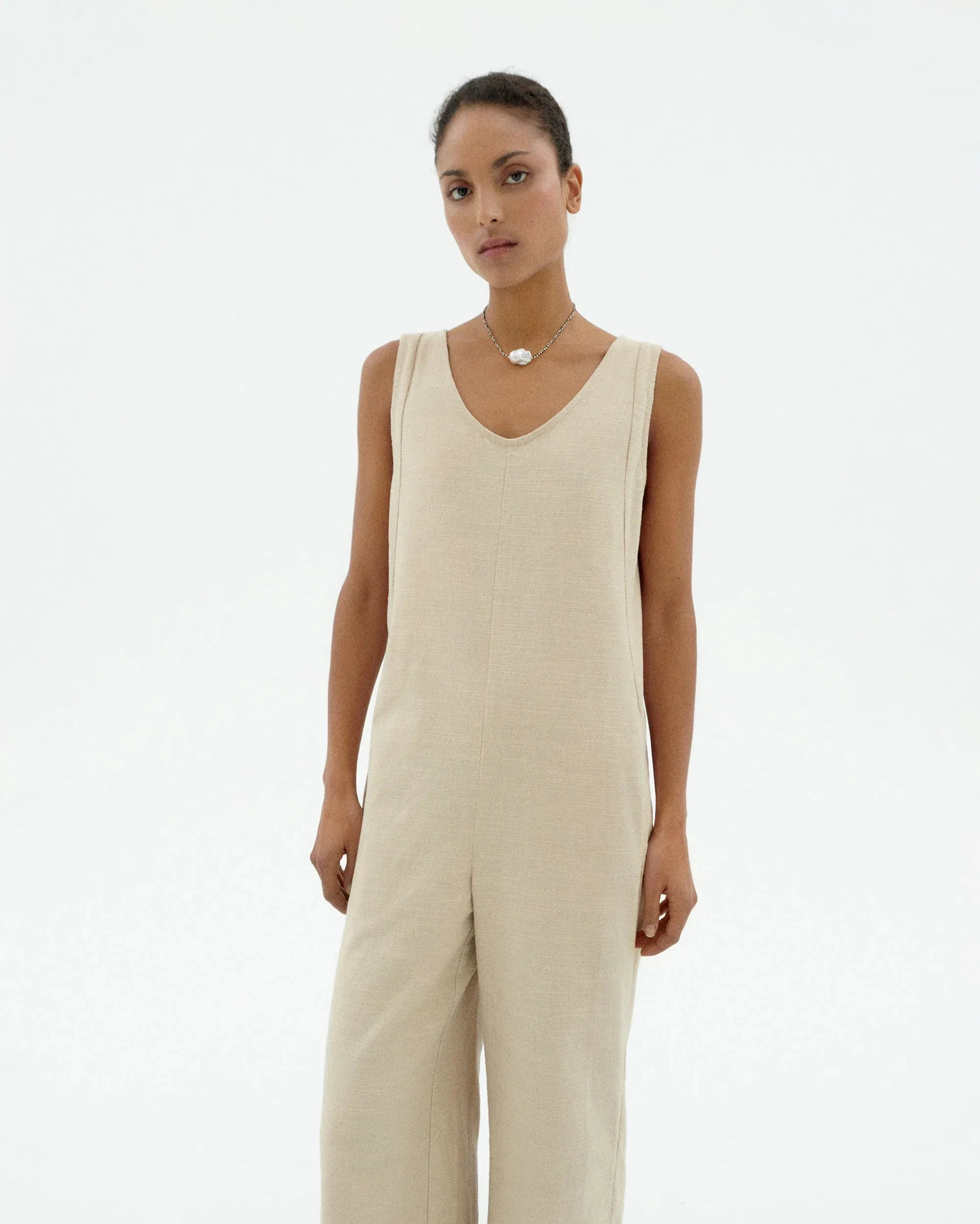Janis Baggy Jumpsuit Oatmeal sold by Ivalo.com product image thumbnail 4